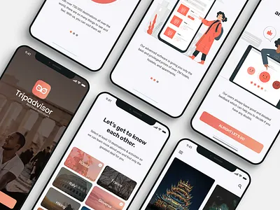 Tripadvisor Application Redesign Concept application clean light minimal mobile app redesign simple smartphone tripadvisor