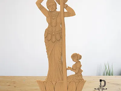 ArtCAM 3D Model curving women 3d artcam cnc design door laser stl