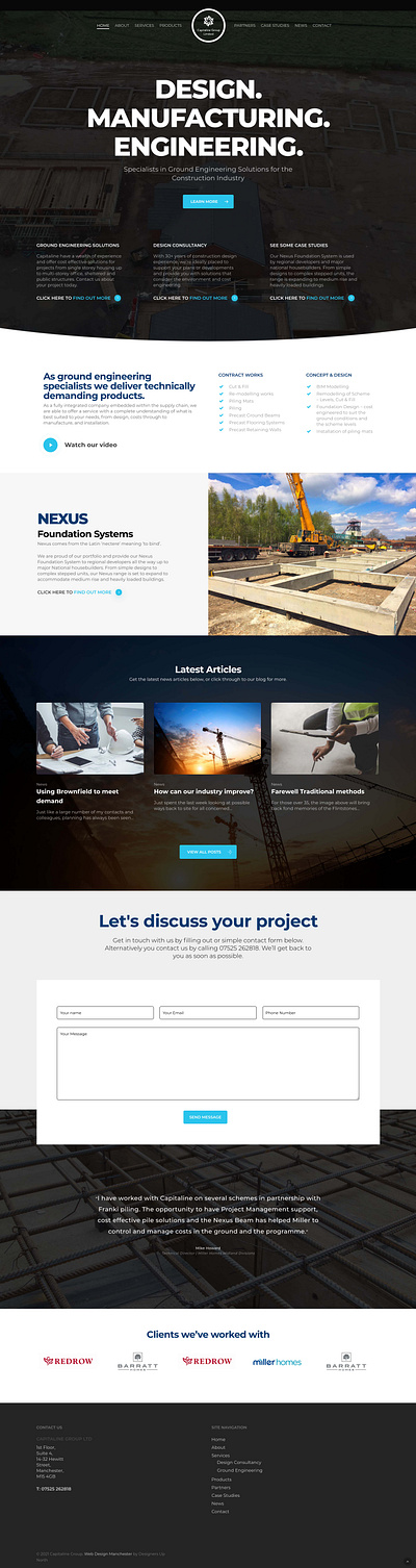 Capitaline Group Web Design