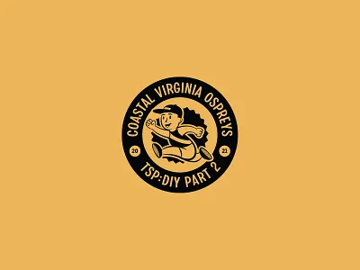 TSP:DIY 2 Front Shirt Badge clean hat illustration logo runner running