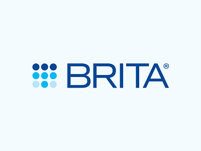 Brita Logo Rebrand brand branding circles digital droplet grid icon identity industrial logo mark media minimal modern packaging pattern rebrand simple symbol water