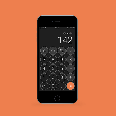 Day 004 - Calculator / 100 Days of UI calculator ux