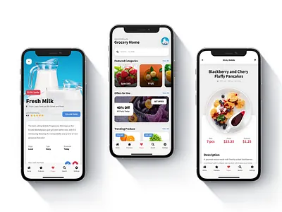 Sticky Mobile - Bootstrap based Food Web App Template android app ui card layout dailyui design envato item food food app footer menu design grocery app ios mobile mobile kit mobile site template product page pwa restaurant app restaurant website ui ux