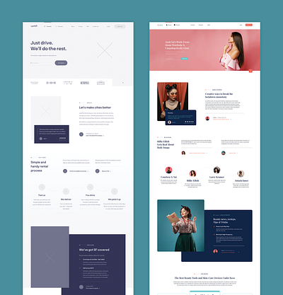 Upshift - Wireframe designing (rebound) design designer ui ux uxtoui website wireframes