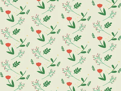 Pattern of flower branding design flower illustration logo plant ui wallpepper