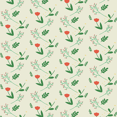 Pattern of flower branding design flower illustration logo plant ui wallpepper