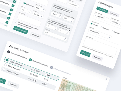 🚗 More components for EasyWerkstatt app dashboard design system interface modal ui ux web app