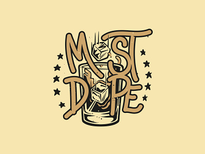 Most Dope Monday 41 alcohol borbon illustration mac miller most dope typography whiskey