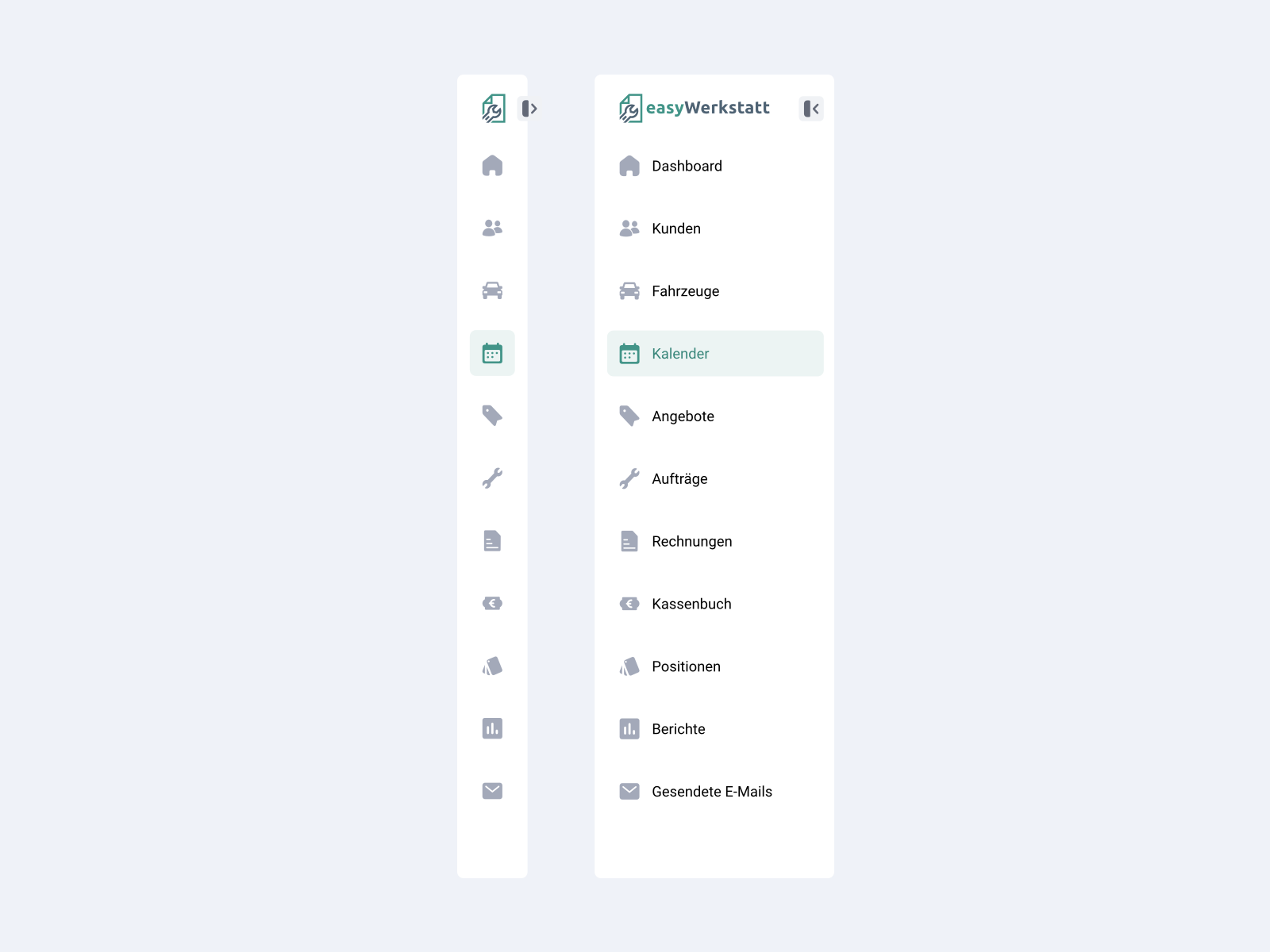 Example of 🌱 Expandable Sidebar for EasyWerkstatt