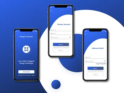 Signup & Signin Page UI Design branding design figma uiux