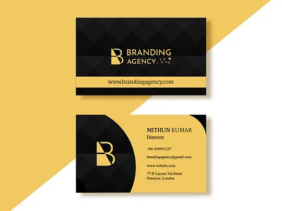 Modern corporate business card template design by Mithun luxury business card minimal business card