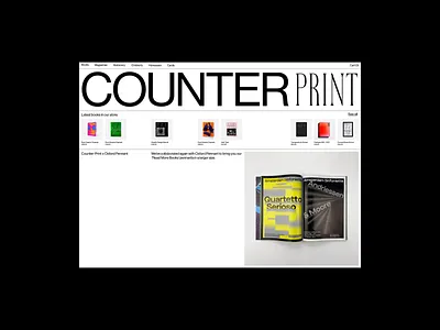 Counter Print animation clean design layout minimal motion graphics typography website whitespace