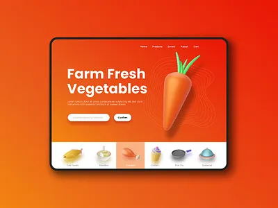Kitchen/Food 3D Icon Set 3d blender ui uidesign