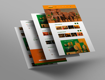 StreamVerse - A fictional Streaming Services Platform (OTT) design graphic design minimal ui ux web