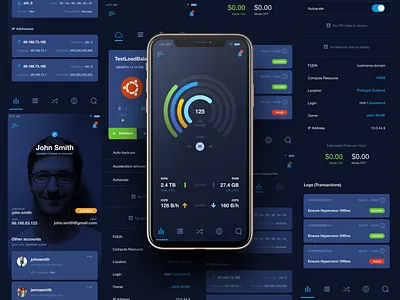 Cloud Engine app cloud design ui ux web app