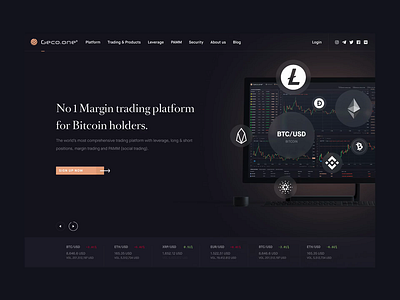 Trading platform airnauts finance interface landing page money technology trading trading platform web webdesign