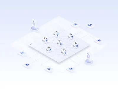 Chainlink 2.0 and the future of Decentralized Oracle Networks blockchain branding chainlink crypto decentralization defi design hero illustration isometric metalayer oracles smart contract smart contracts tech technology vector visual design visual identity whitepaper