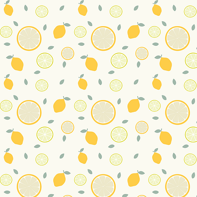 Lemon Pattern animal art design flower illustration lemon lime logo summer vector