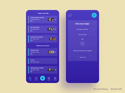 Create a new event adobe xd appointment book calendar daily ui dailyui design event mobile trendy