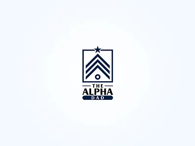 The Alpha Dad branding creative design graphic illustration logo simple vector