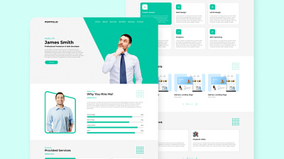 Personal Portfolio Website design landing page web design