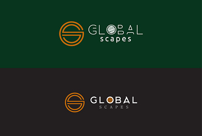 Global Scapes Logo branding design graphic design logo logodesign minimal typogaphy