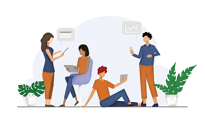 landing page illustration artwork design flatdesign illustration isometric illustration ui vector