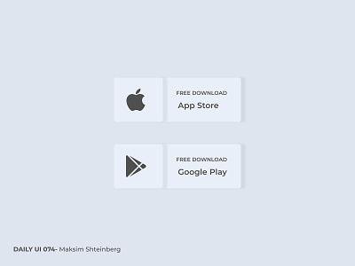 Daily UI Challenge 074 - Download App app button dailyui design dowload button download ui
