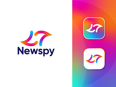 Newspy Logo Branding Design banner design brand identity branding branding agency branding and identity colorful logo gradient logo logo logo and branding logo collection logo design logo designer logo folio minimal logo modern logo monogram logo newspy logo t shirt design