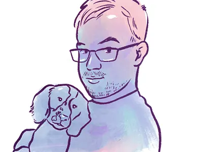 Fly Portraits 3 about page graphic illustration pastel portrait ui design web design