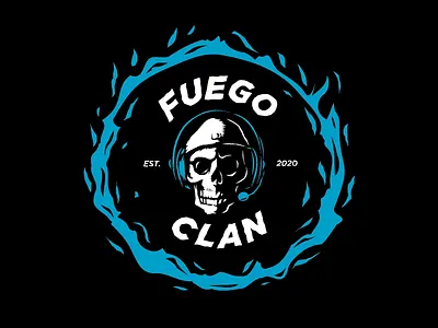 Fuego Clan -- Gaming logo branding design drawing gaming icon illustration logo twitch typography ui ux vector