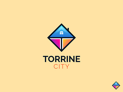 TORRINE CITY LOGO DESIGN 3d branding business logo design city city logo design dribbble dribbble best shot graphic design illustration logo logo design logo design branding minimalist logo modern logo motion graphics professional logo