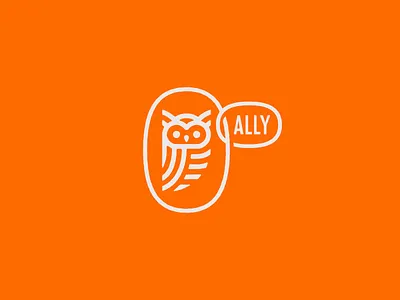 Freelancer Ally Seal ally branding chain design freelance freelancer icon illustration link logo owl typography