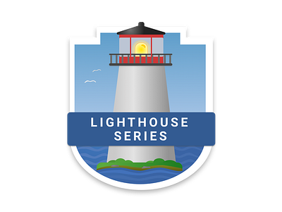 Lighthouse Series Sticker badge challenge lighthouse reward sticker travel travel app