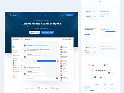 Kumpulo - Landing Page app clean ui design dribbble freelance freelancer landing page ui uiux user interface