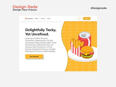 Design Rade branding color design designrade flat graphic design illustration logo orange typography ux