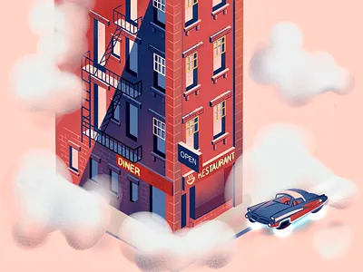 Sky Delivery digital drawing illustration procreate