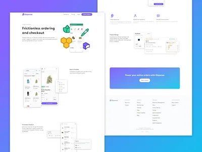 'Ordering' marketing feature page app dispensary app dispensary management dispensary software dispense marijuana marijuana marketing marketing site website