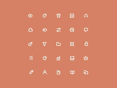 Marshmallow Dreams chunky friendly fun icon icon designer icon set iconography icons line playful rounded thick ui ux