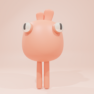 Cute creature 3d 3dillustration animation design illustration isometric design logo uxdesign vector