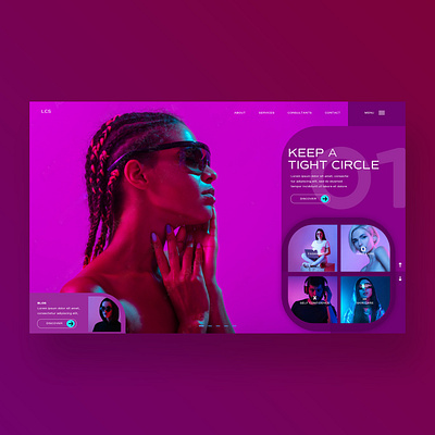 Keep A Tight Circle Ui Design Concept branding design graphic design illustration logo photography ui ui design ux ux design web design