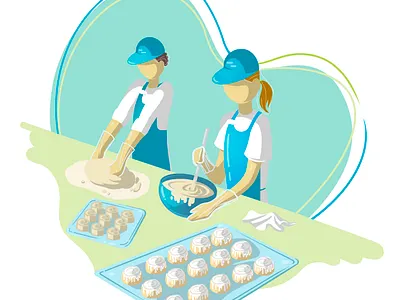 Illustration for Landing Page design graphic design illustration