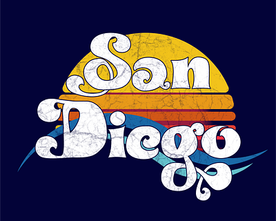 San Diego Graphic-Tee Logo adobe illustrator affinity designer graphic design graphic tee logo tee shirt