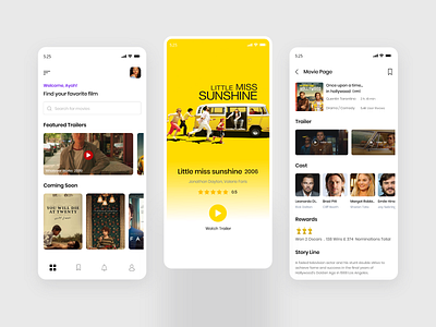 Movie App Design app design ui