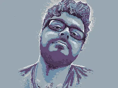 Self-portrait III avatar illustration pixel pixelart pixelarts profile picture selfportrait