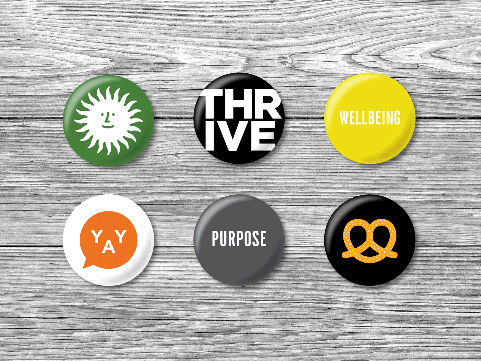 IG19 Experience Buttons branding buttons event experience graphic design typography