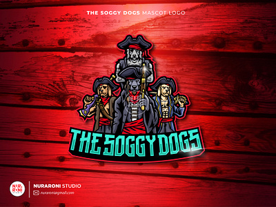 The Soggy Dogs Mascot Logo brandmarks cartoon cartoon character character design dogs esport esport logo esport team illustration logo logo designer logo game logo maker mascot mascot design mascot logo streamers twitch vector