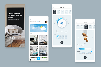 SmartHome Application app graphic design icon ui ux