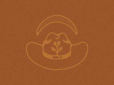 Unused Illustration cowboy hat desert illustration moon vector