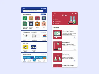 Homepage app branding course design homepage learning material mobile mobileapp study ui uiux